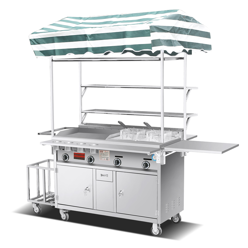 Snacks Food Warmer - عربة طعام متنقلة قابلة للتحويل تعمل