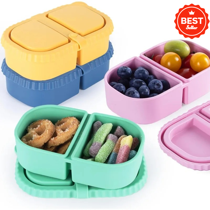 Food Snacks For Picnic - حاويات الوجبات الخفيفة المصنوعة من السيليكون