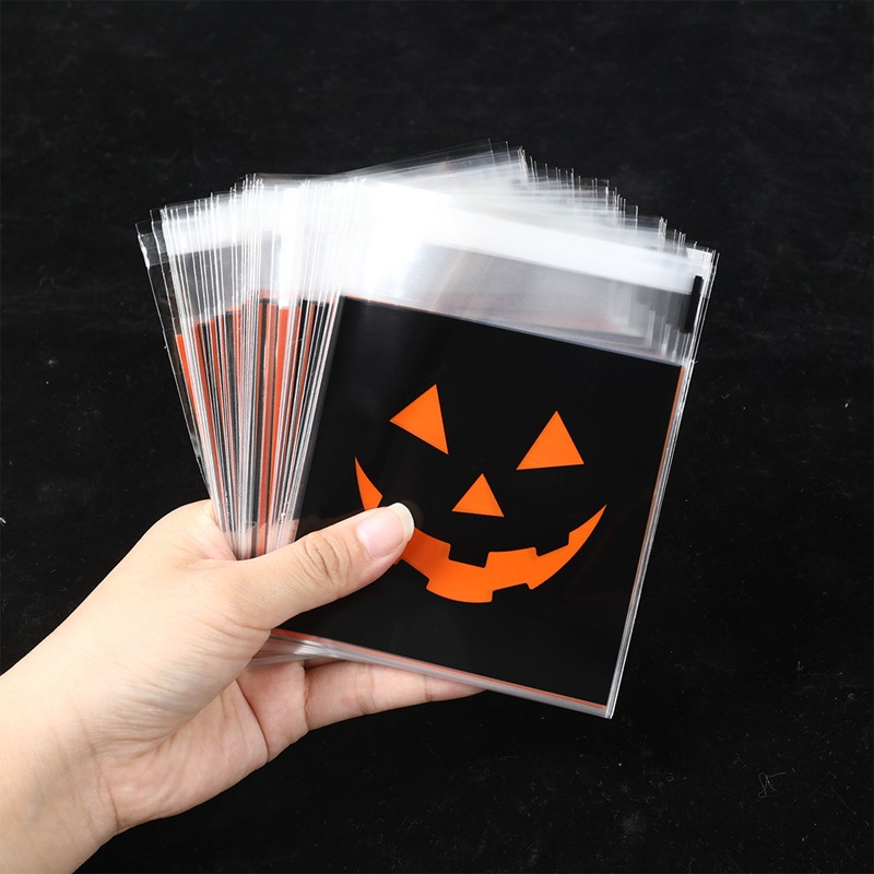 50/100 قطعة من أكياس الحلوى عل - مراجعة Food Halloween Snacks وسعره