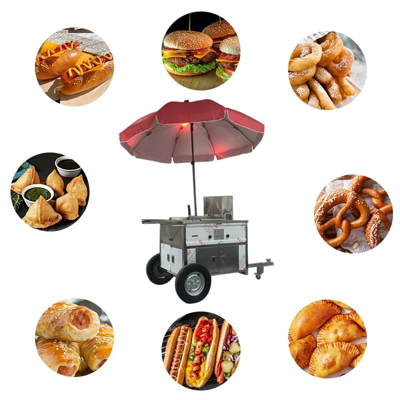 عربة طعام متنقلة مدمجة بعجلات  - مراجعة Street Food Snacks وسعره