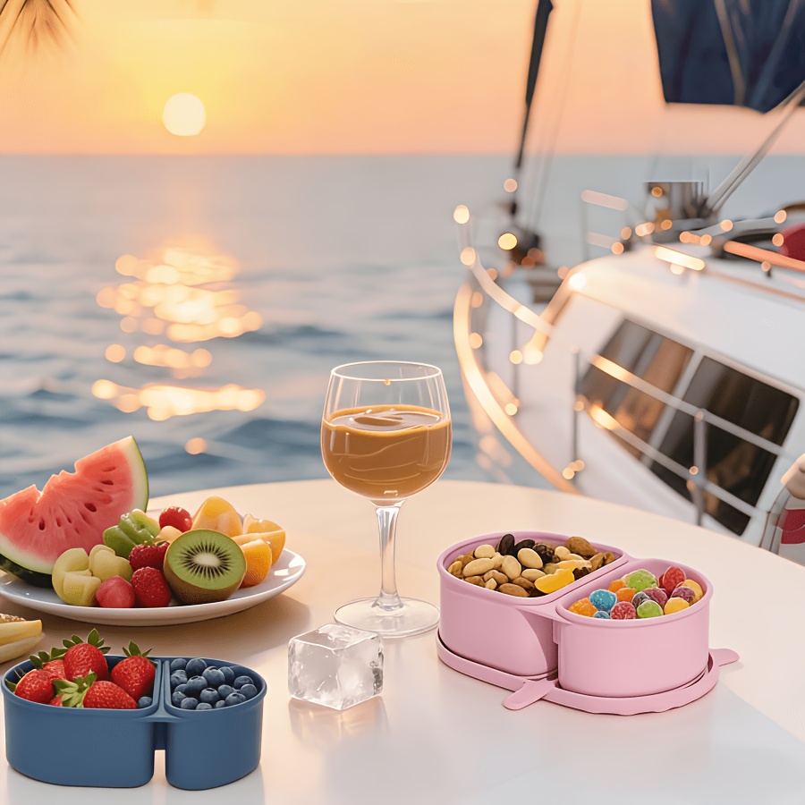 حاوية وجبات خفيفة من السيليكون - مراجعة Food Snacks For Picnic وسعره