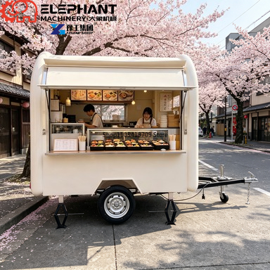 عربة طعام متنقلة أنيقة بتصميم  - مراجعة Street Food Snacks وسعره