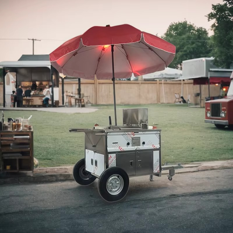 عربة طعام متنقلة قابلة للسحب م - مراجعة Street Food Snacks وسعره