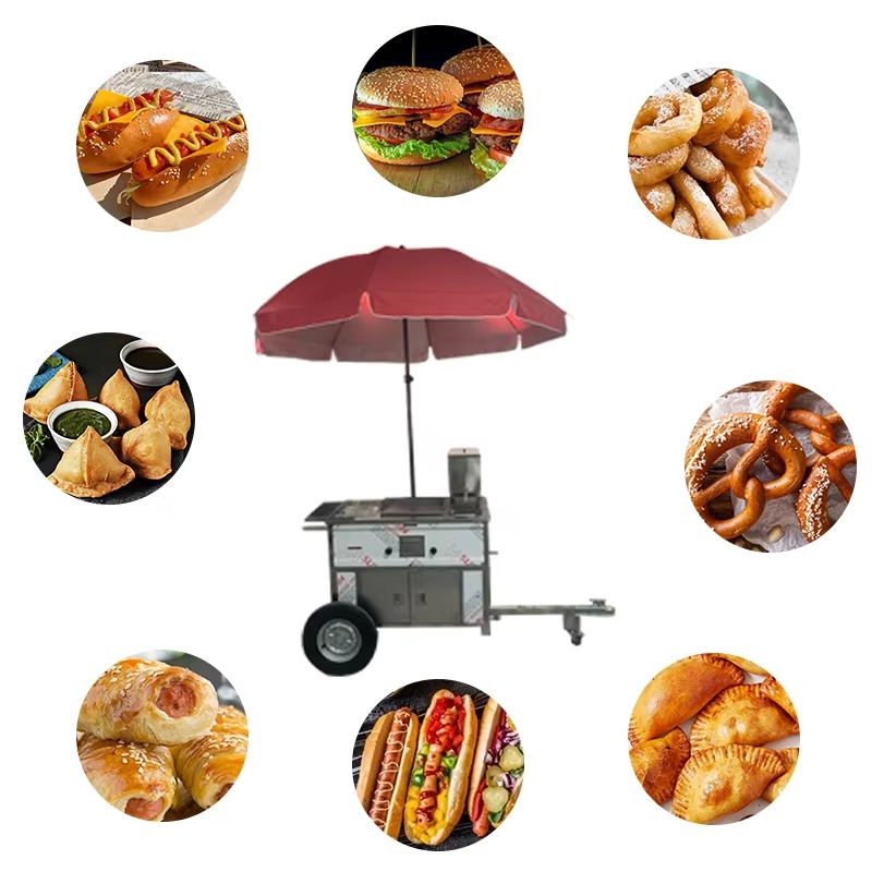 عربة طعام متنقلة قابلة للسحب م - مراجعة Street Food Snacks وسعره