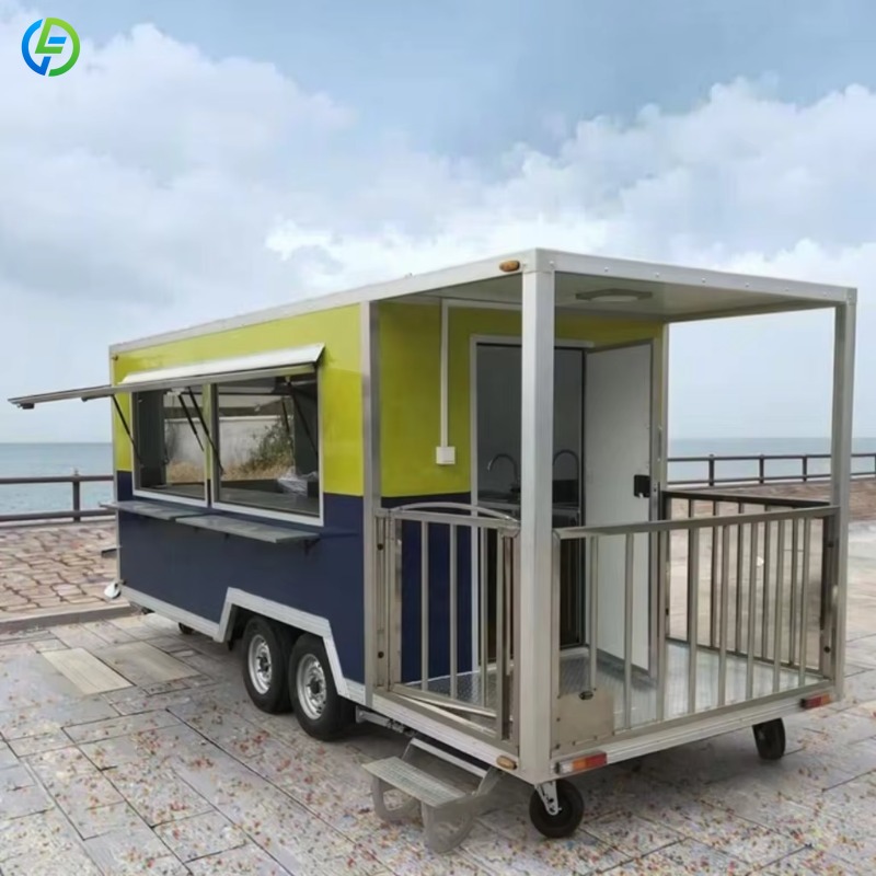 عربة طعام متنقلة مخصصة للقهوة  - مراجعة Street Food Snacks وسعره