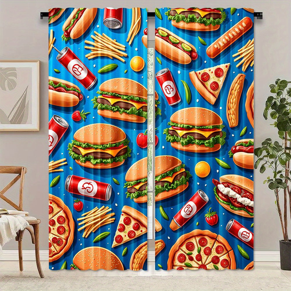 ستارة غرفة نوم رئيسية بتصميم ا - مراجعة Food Snacks Background وسعره