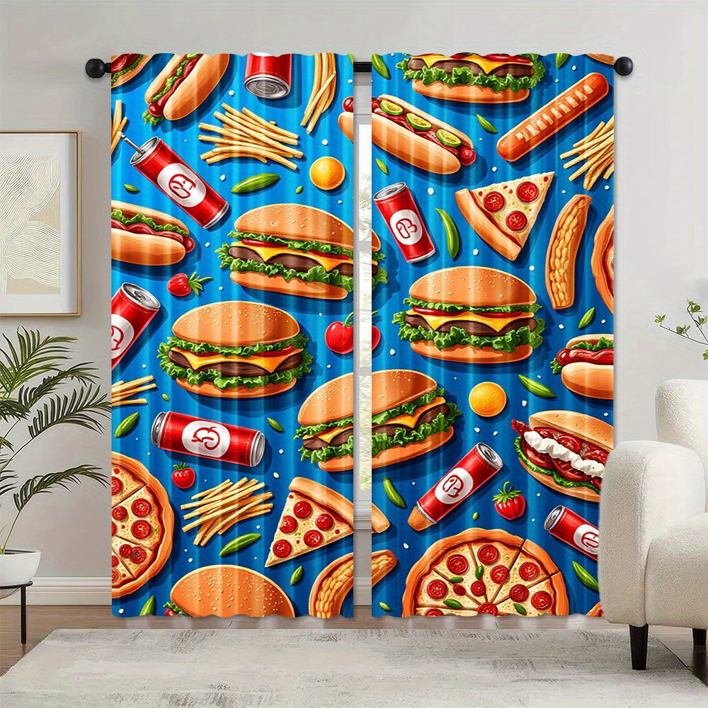 ستارة غرفة نوم رئيسية بتصميم ا - مراجعة Food Snacks Background وسعره