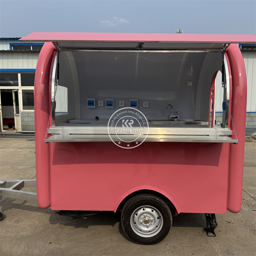 عربة طعام متنقلة مخصصة، كشك وج - مراجعة Street Food Snacks وسعره