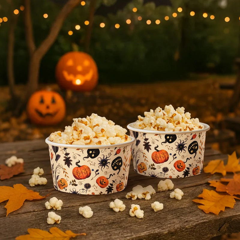 10/30/50 قطعة وعاء ورقي للهالو - مراجعة Food Halloween Snacks وسعره