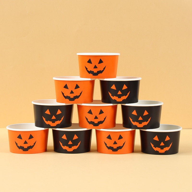 10/30/50 قطعة وعاء ورقي للهالو - مراجعة Food Halloween Snacks وسعره