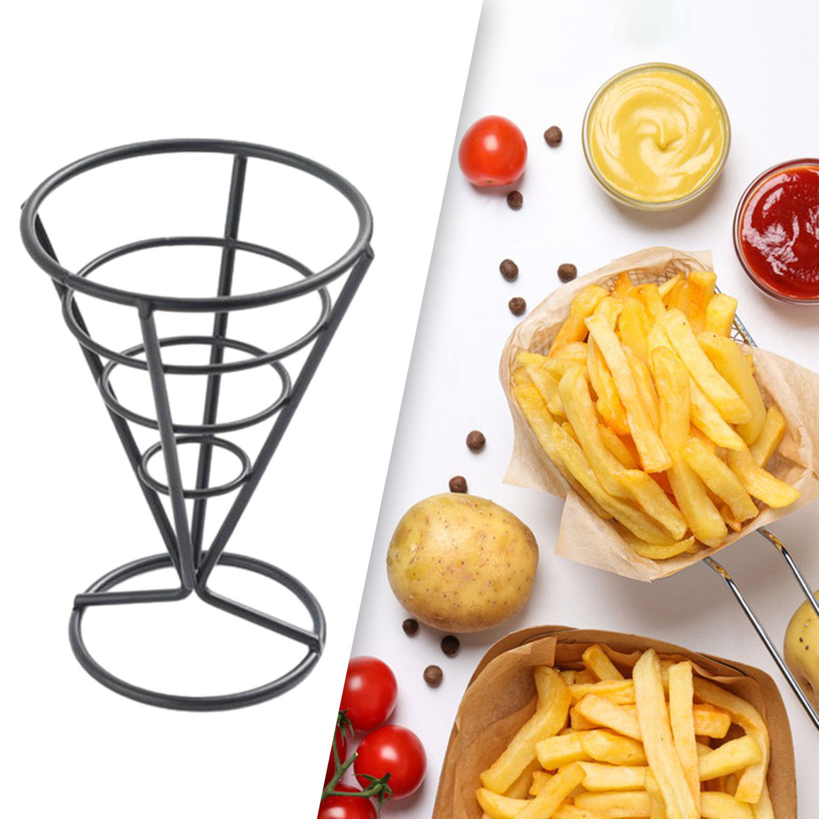 حامل بطاطس مقلية قابل لإعادة ا - مراجعة Food Snacks For Picnic وسعره