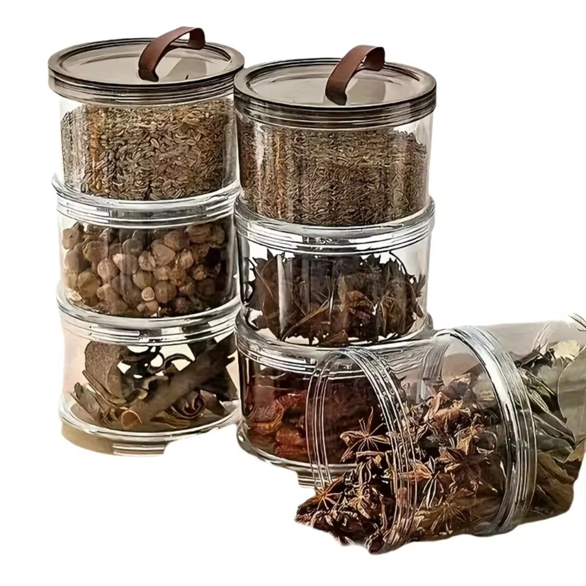 علبة توابل دائرية محمولة باليد - مراجعة Food Snacks Box وسعره