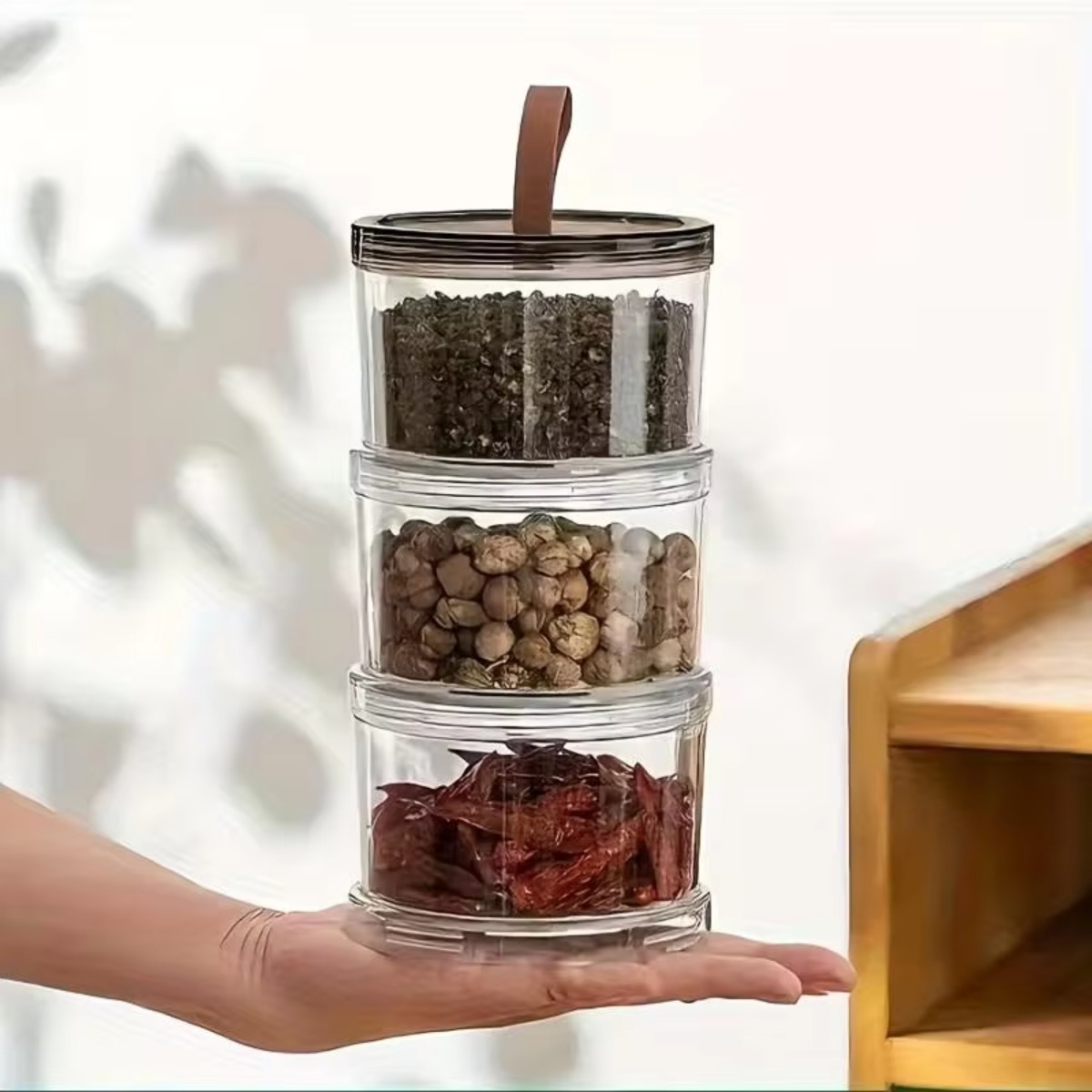 علبة توابل دائرية محمولة باليد - مراجعة Food Snacks Box وسعره