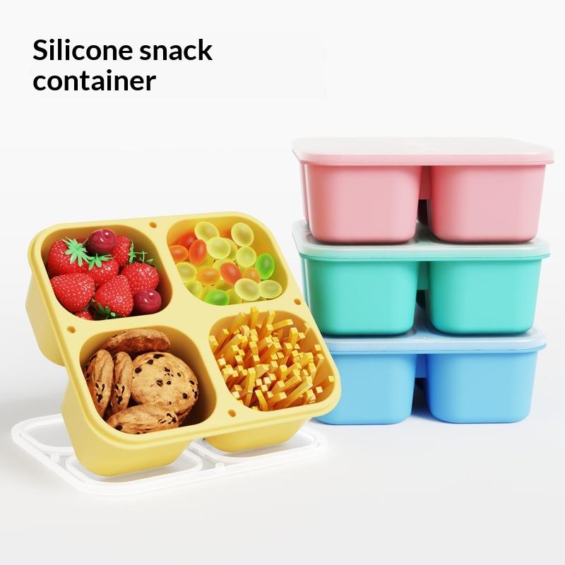 صندوق وجبات خفيفة من السيليكون - مراجعة Food Snacks For Picnic وسعره