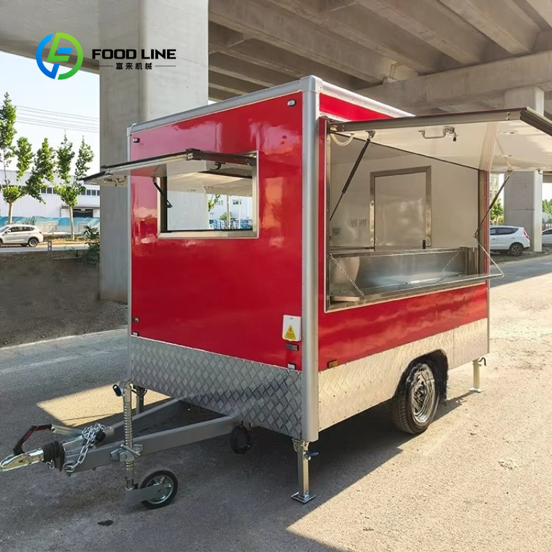 عربة طعام متنقلة مخصصة مجهزة ب - مراجعة Street Food Snacks وسعره