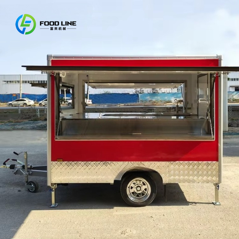 عربة طعام متنقلة مخصصة مجهزة ب - مراجعة Street Food Snacks وسعره
