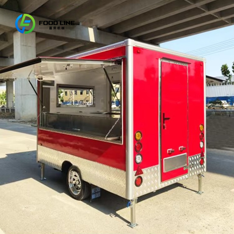 عربة طعام متنقلة مخصصة مجهزة ب - مراجعة Street Food Snacks وسعره