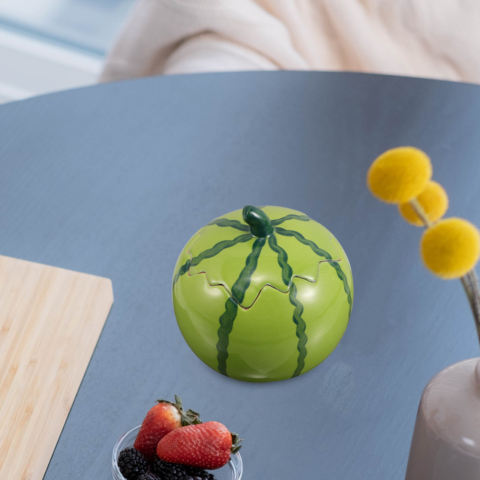 وعاء سيراميك على شكل بطيخة مع  - مراجعة Food Platter Snacks وسعره