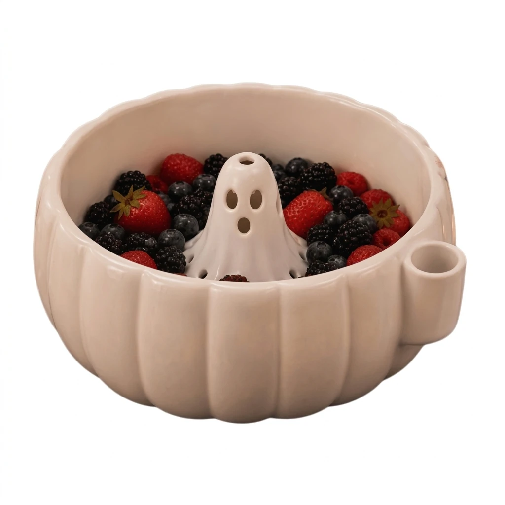 وعاء الهالوين المزخرف بزخارف ا - مراجعة Food Halloween Snacks وسعره