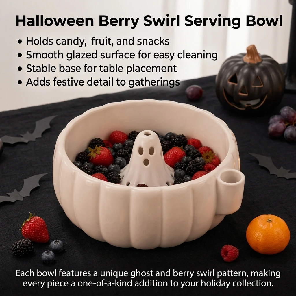 وعاء الهالوين المزخرف بزخارف ا - مراجعة Food Halloween Snacks وسعره