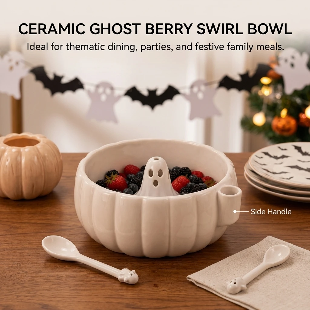 وعاء الهالوين المزخرف بزخارف ا - مراجعة Food Halloween Snacks وسعره
